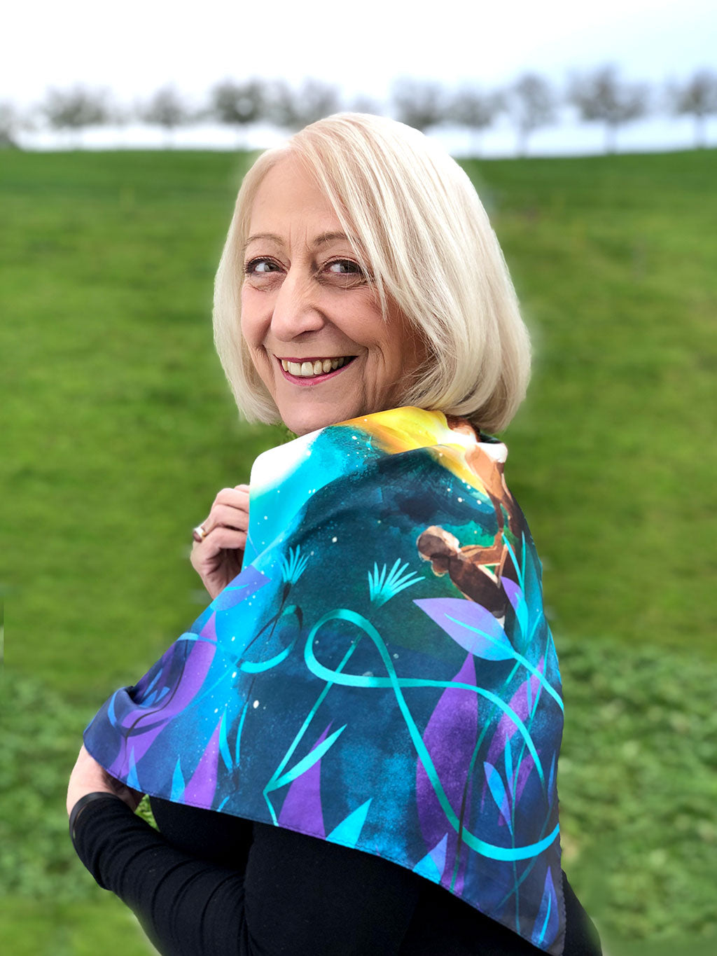 Aging Beautifully Sixty and Me Scarf Margaret Manning